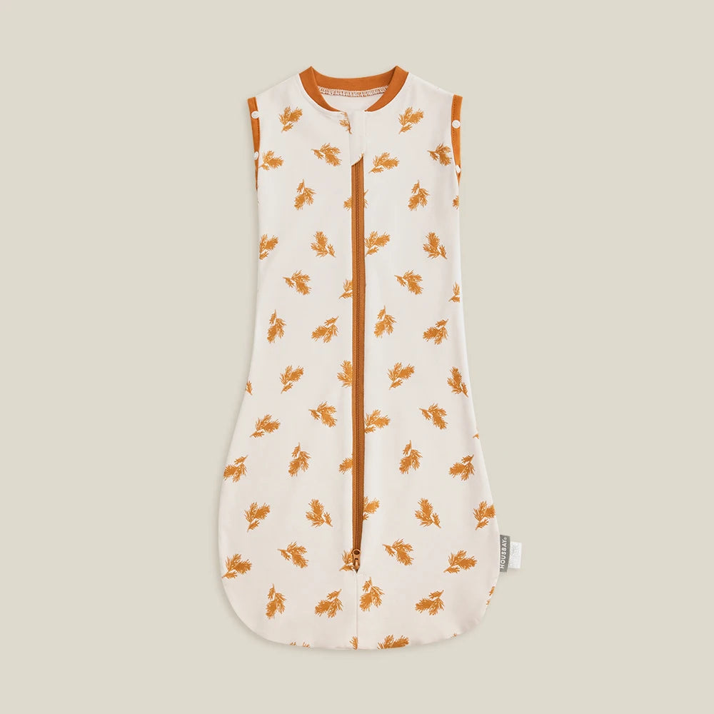 Baby Sleeping Bag Newborn Baby Swaddle Sleeveless Sleep Sack Summer Thin 100% Cotton Soft 2-Ways Zipper Diaper Changing Bag