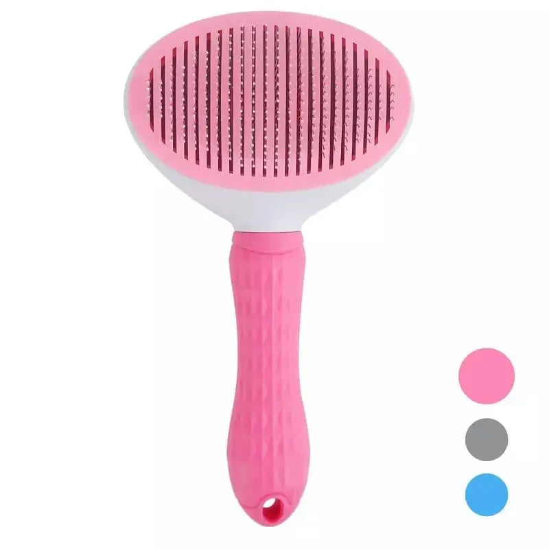 Non-Slip Pet Grooming Brush, ABS Material Easy to Clean, Massage & Deshed, Comfortable Ergonomic Design