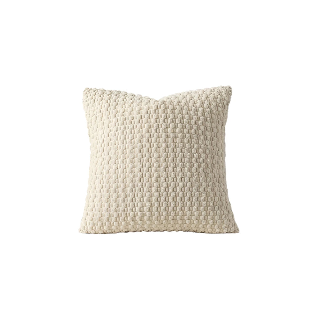 1pc Soft Boho style modern double-sided design pillows cover, Farmhouse Neutral Decorative Home Decor Striped Corduroy Square