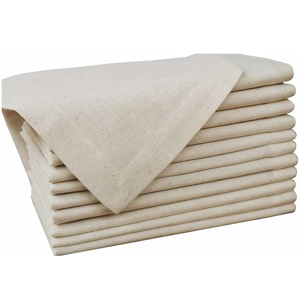 6 Pieces 100% Linen Dinner Napkin Nature Napkin Soft Absorbent Comfortable - Ideal for Events and Regular Use