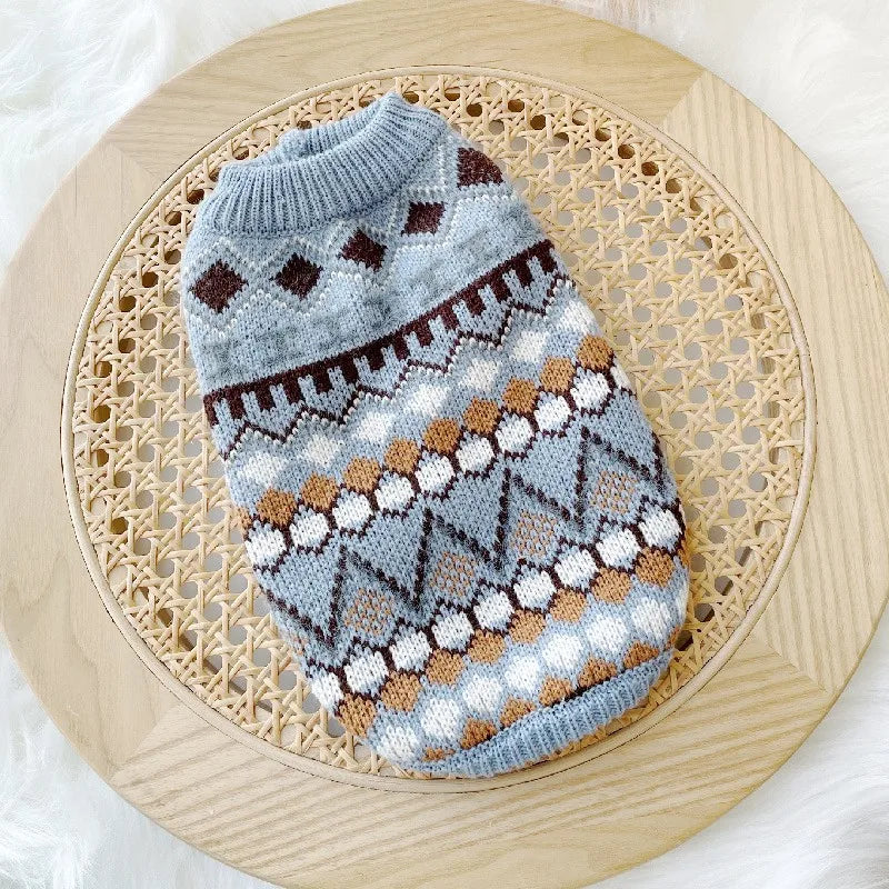Pet Dog Sweaters for Small Medium Dogs Winter Warm Puppy Turtleneck Fashion Cat Knitted Sweaters Chihuahua Dog Clothes Dog Coat