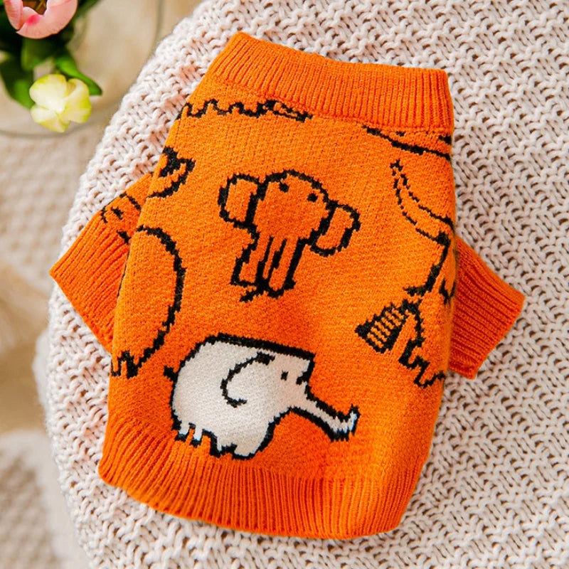Pet Dog Sweaters for Small Medium Dogs Winter Warm Puppy Turtleneck Fashion Cat Knitted Sweaters Chihuahua Dog Clothes Dog Coat