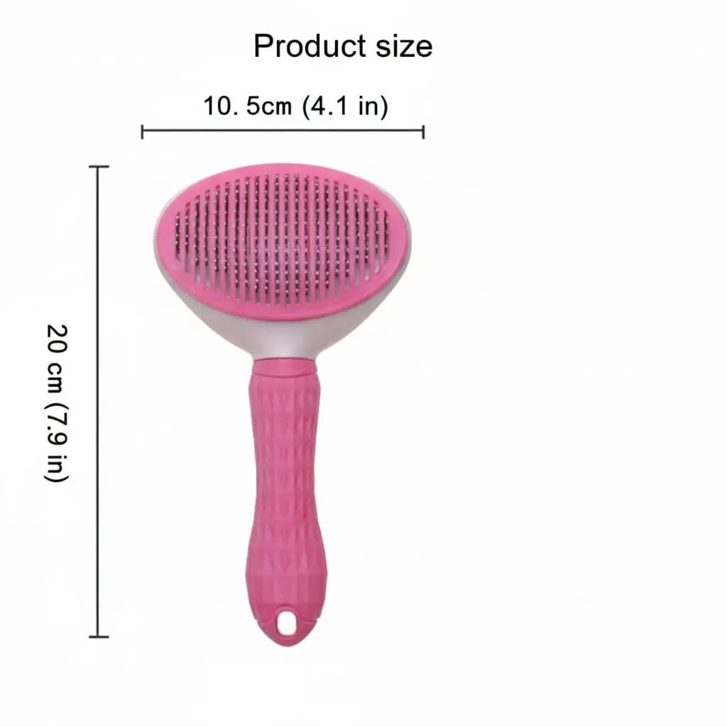 Non-Slip Pet Grooming Brush, ABS Material Easy to Clean, Massage & Deshed, Comfortable Ergonomic Design