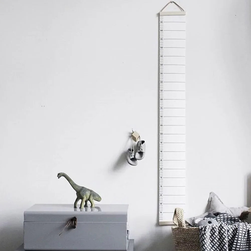Nordic Children Height Ruler Canvas Hanging Growth Chart Kids Room Wall Decor Decorative Baby Photography Props Height Ruler