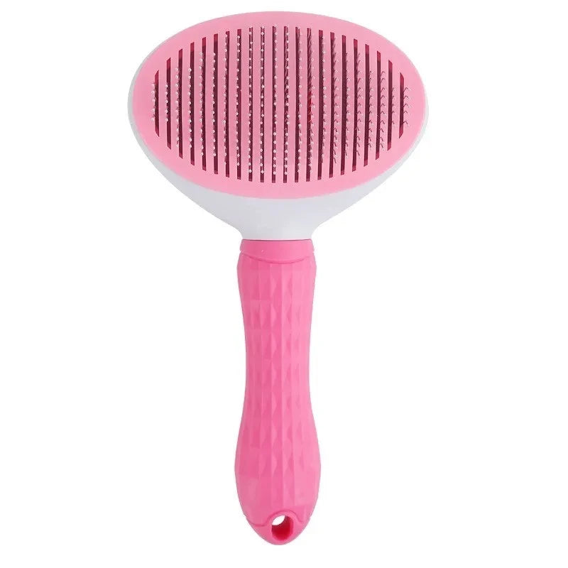 Non-Slip Pet Grooming Brush, ABS Material Easy to Clean, Massage & Deshed, Comfortable Ergonomic Design