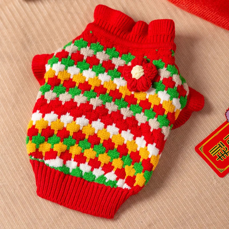 Pet Dog Sweaters for Small Medium Dogs Winter Warm Puppy Turtleneck Fashion Cat Knitted Sweaters Chihuahua Dog Clothes Dog Coat